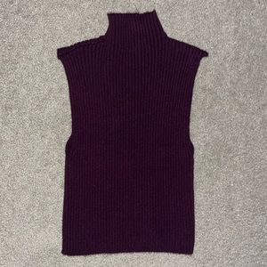 Zara Sleeveless Turtleneck Purple